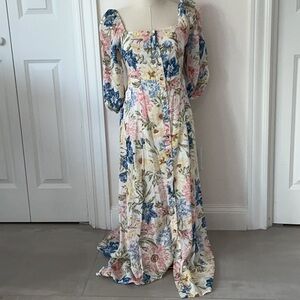 *BUNDLE ONLY* NWT Floral Maxi Dress with Puff Sleeves